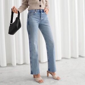& Other Stories button fly jeans